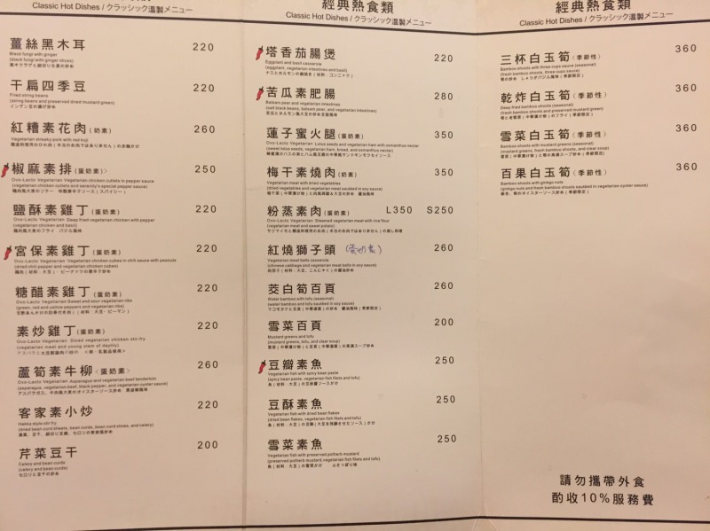[台北]善導寺站 米其林指南必比登推薦唯一素食 祥和蔬食精緻料理（內有菜單）
